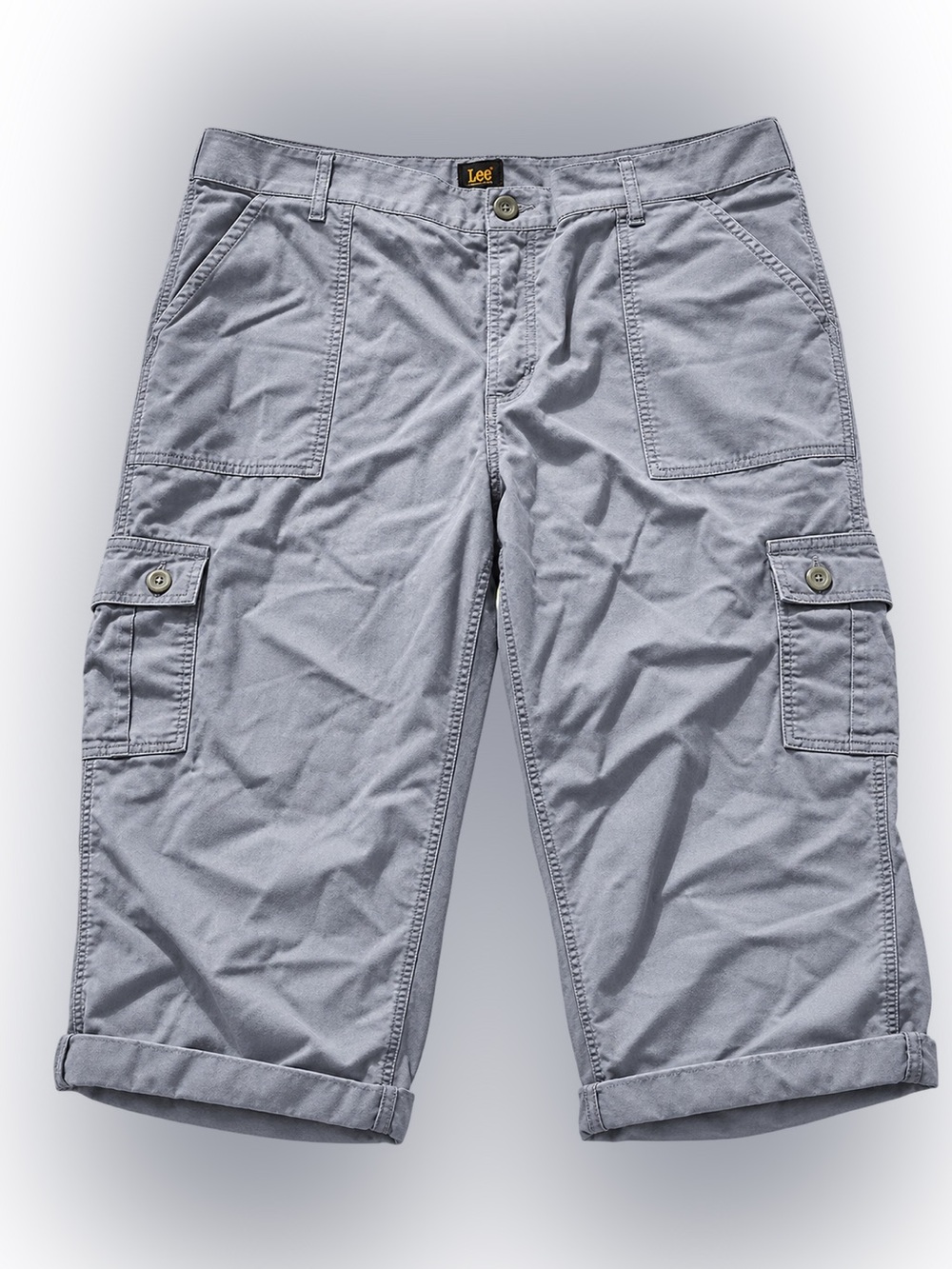 Lee Women’s Light Gray Cargo Capris